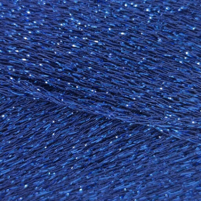 842 Пряжа Mondial Starlight, 25г - 90м, синій, 80% віскоза, 20% поліестер
