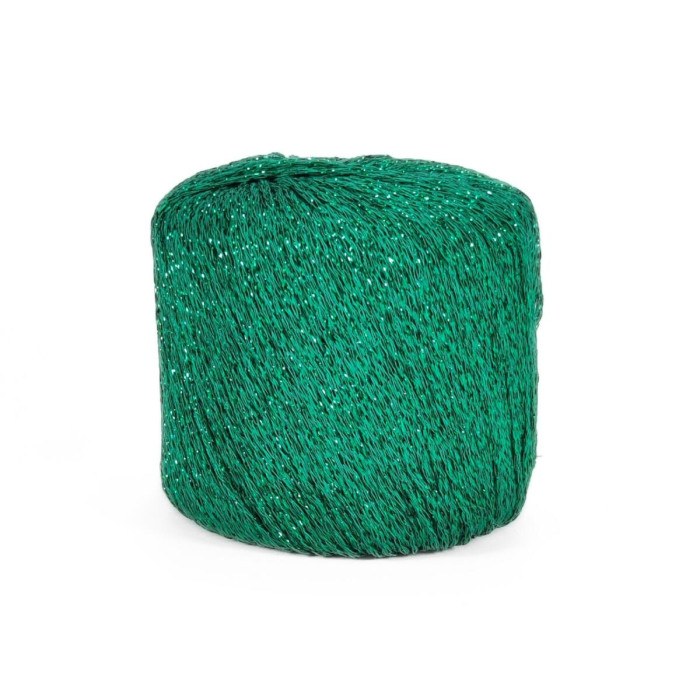 843 Пряжа Mondial Starlight, 25г - 90м, зелений, 80% віскоза, 20% поліестер