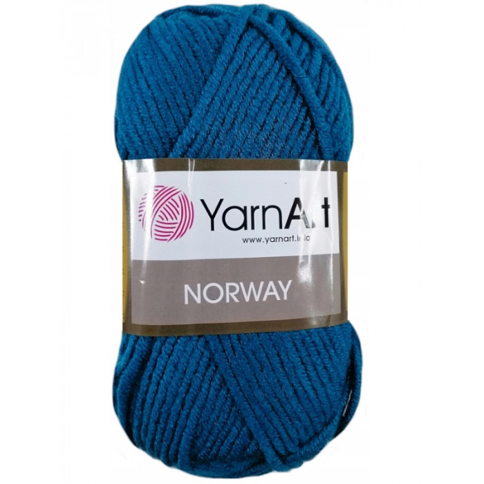843 Пряжа Norway 100гр - 105м (Синій) YarnArt
