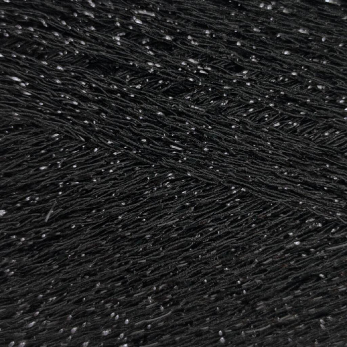 845 Пряжа Mondial Starlight, 25г - 90м, чорний, 80% віскоза, 20% поліестер