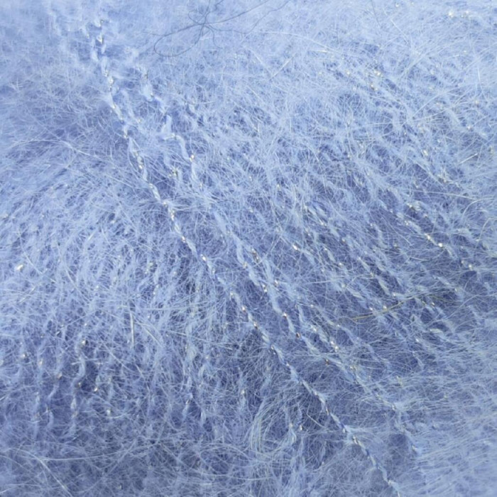8480 Пряжа Lana Gatto Silk Mohair Lux, 25г - 210м, блакитний, 78% cуперкід мохер, 14% шовк, 4% нейлон, 4% поліамід