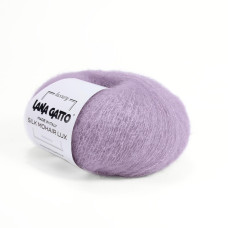 8481 Пряжа Lana Gatto Silk Mohair Lux, 25г - 210м, лавандовий, 78% cуперкід мохер, 14% шовк, 4% нейлон, 4% поліамід