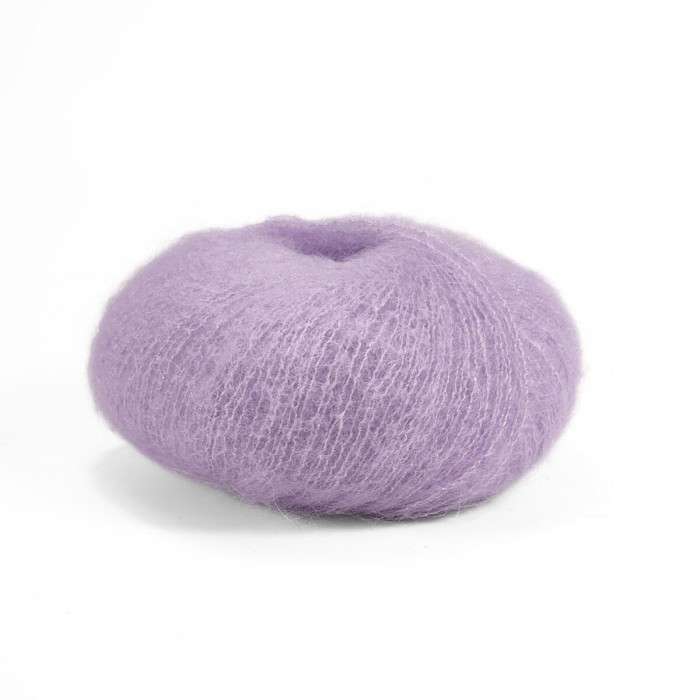 8481 Пряжа Lana Gatto Silk Mohair Lux, 25г - 210м, лавандовий, 78% cуперкід мохер, 14% шовк, 4% нейлон, 4% поліамід