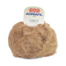 85 Пряжа Adriafil CubiCol, 50г - 110м, горіховий, 36% альпака, 14% меринос, 40% акрил, 10% поліамід