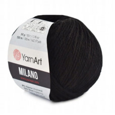 850 Пряжа Milano 50гр - 130м (Чорний) YarnArt