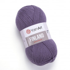 852 Пряжа Finland 100гр - 200м (пепелясто-фіолетовий). YarnArt