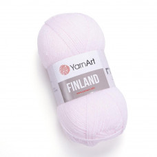 853 Пряжа Finland 100гр - 200м (блідо-рожевий). YarnArt