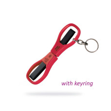 85458 Premax Ножиці складні з тримачем для ключів Classica Collection - 10 см (колір червоний)