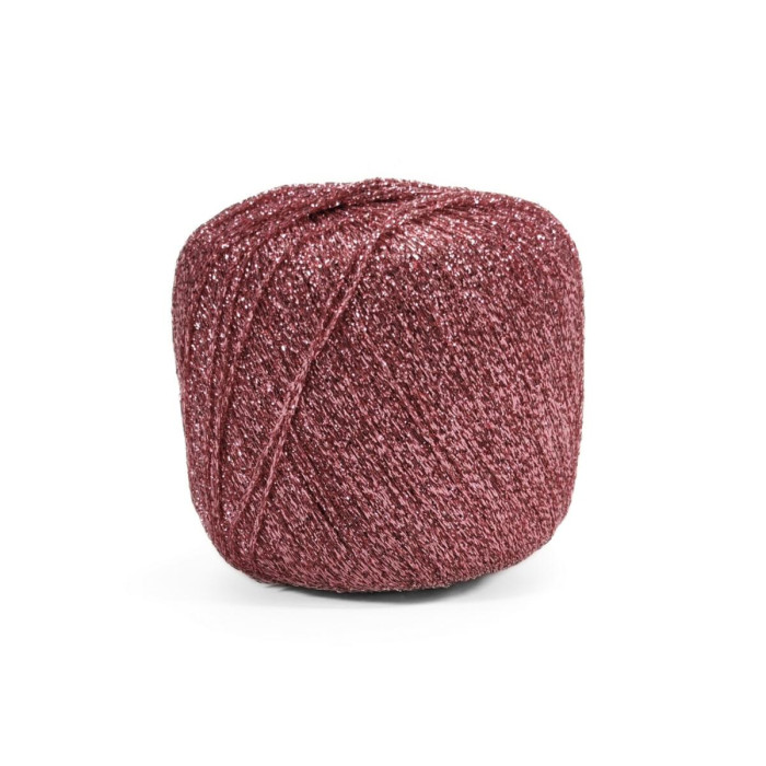 8584 Пряжа Lana Gatto New Glitter, 25г - 300м, англійська троянда, 100% поліестер