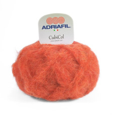 86 Пряжа Adriafil CubiCol, 50г - 110м, червона, 36% альпака, 14% меринос, 40% акрил, 10% поліамід