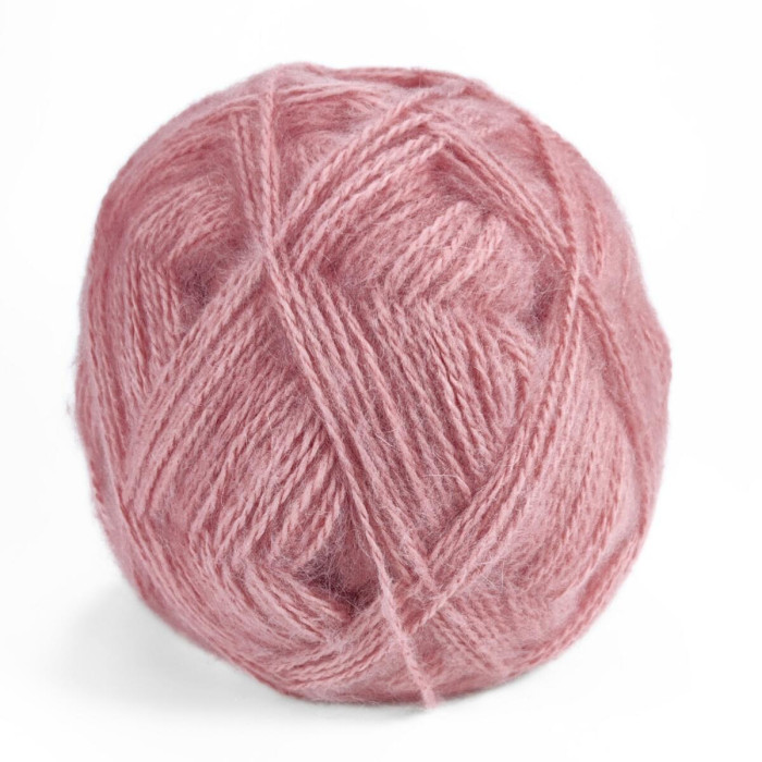 86 Пряжа Mondial Alveare, 200г - 520м, рожево-кораловий, 35% мохер, 65% мікрофібра PC