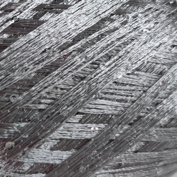 8603 Пряжа Lana Gatto Paillettes, 25г - 195м, срібло, 100% поліестер