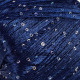 8605 Пряжа Lana Gatto Paillettes, 25г - 195м, синій+паєтка голографічна, 100% поліестер
