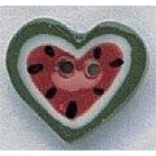 86078 Mill Hill Ґудзик Watermelon Heart, кераміка