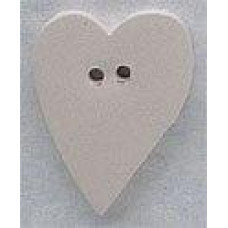 86203 Mill Hill Ґудзик White LG Folk Heart, кераміка