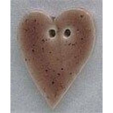86207 Mill Hill Ґудзик Brown Speckled LG Folk Heart, кераміка