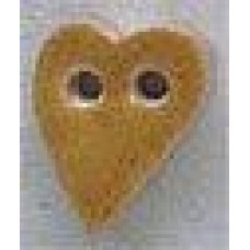 86254 Mill Hill Ґудзик Small Speckled Gold Folk Heart, кераміка