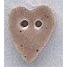 86261 Mill Hill Ґудзик Medium Speckled Brown Folk Heart, кераміка