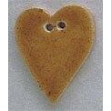 86286 Mill Hill Ґудзик Large Speckled Gold Folk Heart, кераміка