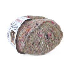 863 Пряжа Mondial Мatisse, 50г - 165м, сірий меланж-твід, 60% меринос, 25% бавовна, 10% мікрофібра PА, 20% мікрофібра PL