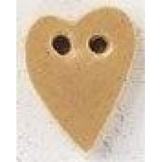 86376 Mill Hill Ґудзик Matte Old Gold SM Folk Heart, кераміка