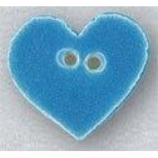 86397 Mill Hill Ґудзик Small Aqua Heart, кераміка