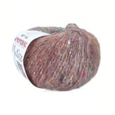 864 Пряжа Mondial Мatisse, 50г - 165м, теракотовий меланж-твід, 60% меринос, 25% бавовна, 10% мікрофібра PА, 20% мікрофібра PL