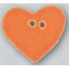 86415 Mill Hill Ґудзик Large Tangerine Heart, кераміка