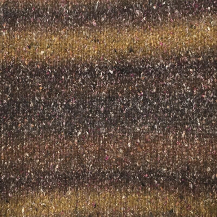 865 Пряжа Mondial Мatisse, 50г - 165м, коричневий меланж-твід, 60% меринос, 25% бавовна, 10% мікрофібра PА, 20% мікрофібра PL