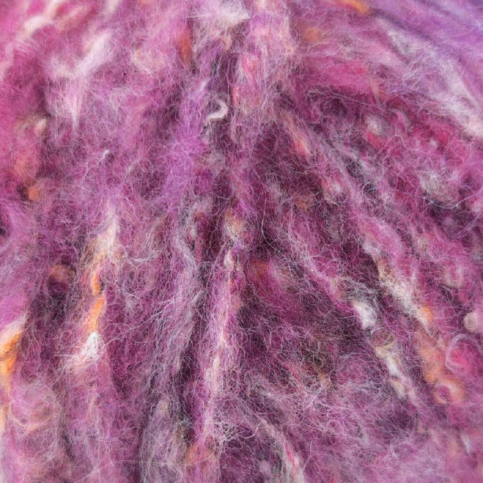 867 Пряжа Mondial Мatisse, 50г - 165м, рожевий меланж-твід, 60% меринос, 25% бавовна, 10% мікрофібра PА, 20% мікрофібра PL