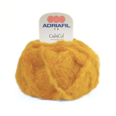 87 Пряжа Adriafil CubiCol, 50г - 110м, охра, 36% альпака, 14% меринос, 40% акрил, 10% поліамід