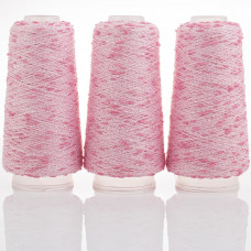 87 Пряжа Knot шишибріки з люрексом, рожевий, 50гр-500м, Китай, полiестер