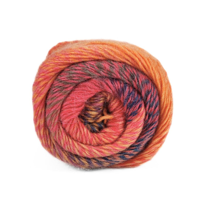 87 Пряжа Tropical Lane Clorofilla, 100г - 350м, мультіколор, 40% вовна, 60% поліестер