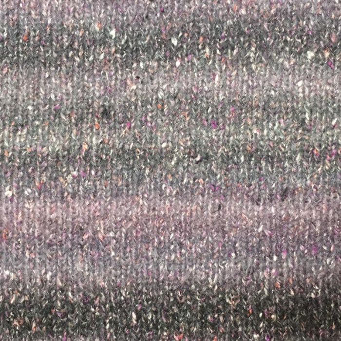 870 Пряжа Mondial Мatisse, 50г - 165м, антрацит меланж-твід, 60% меринос, 25% бавовна, 10% мікрофібра PА, 20% мікрофібра PL