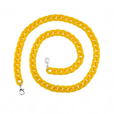 87101 Акриловий ланцюг, довжина 115 см, жовтий