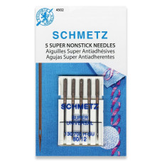 Голки Schmetz Super Universal 130/705 H-SU №80, 5 шт, суперуніверсальні з покриттям антиклей, для побутових швейних машин, на картонній основі