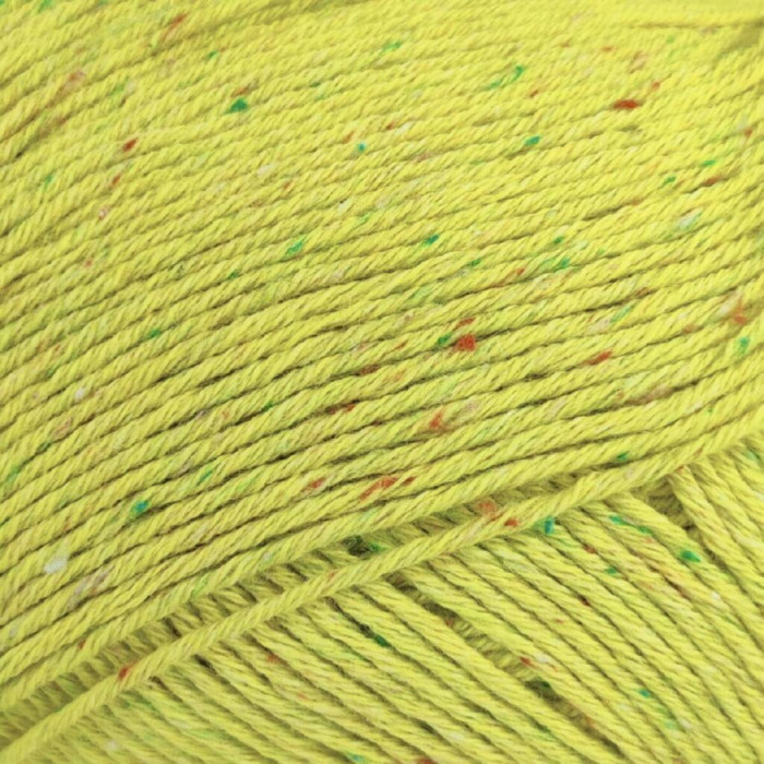 8871 Пряжа Laines du Nord Cotton Silk Tweed, 100г - 280м, лимонний, 90% бавовна, 10% шовк