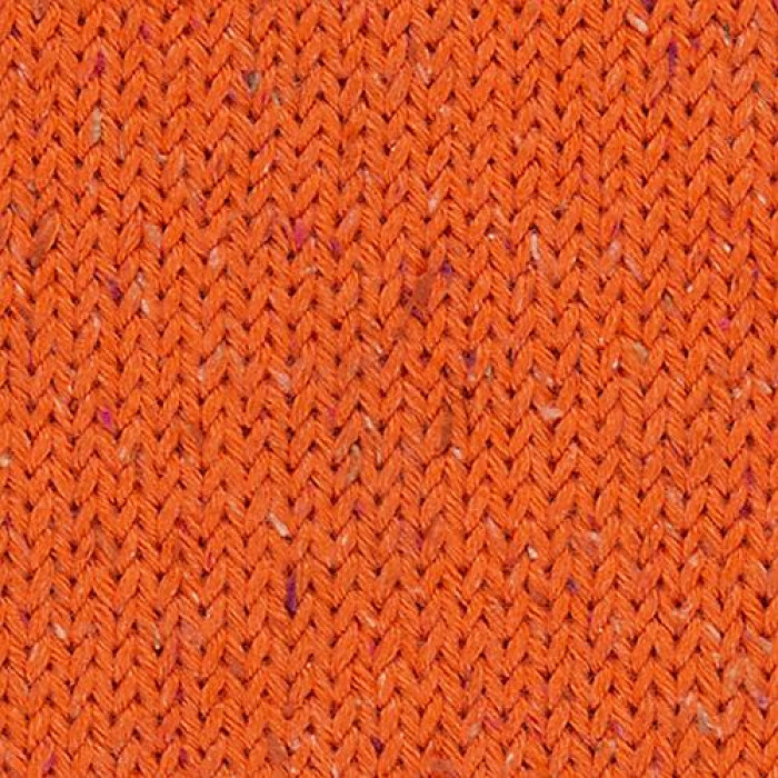 8872 Пряжа Laines du Nord Cotton Silk Tweed, 100г - 280м, помаранчевий, 90% бавовна, 10% шовк