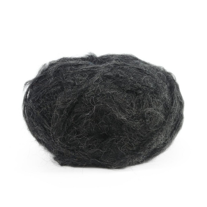 89 Пряжа Adriafil CubiCol, 50г - 110м, чорний, 36% альпака, 14% меринос, 40% акрил, 10% поліамід