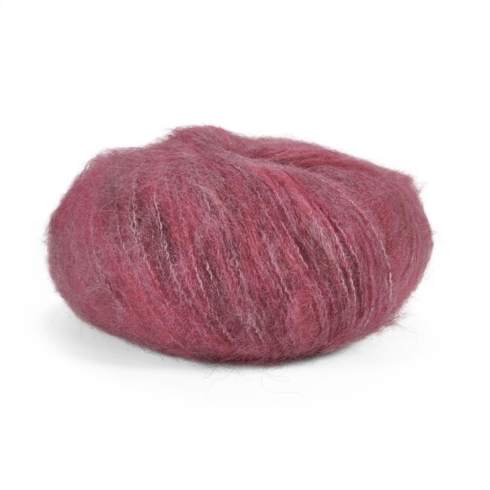 892 Пряжа Mondial Mohair Color, 50г - 150м, марсаловий, 49% кід мохер, 49% мікрофібра PC, 2% PL люрекс