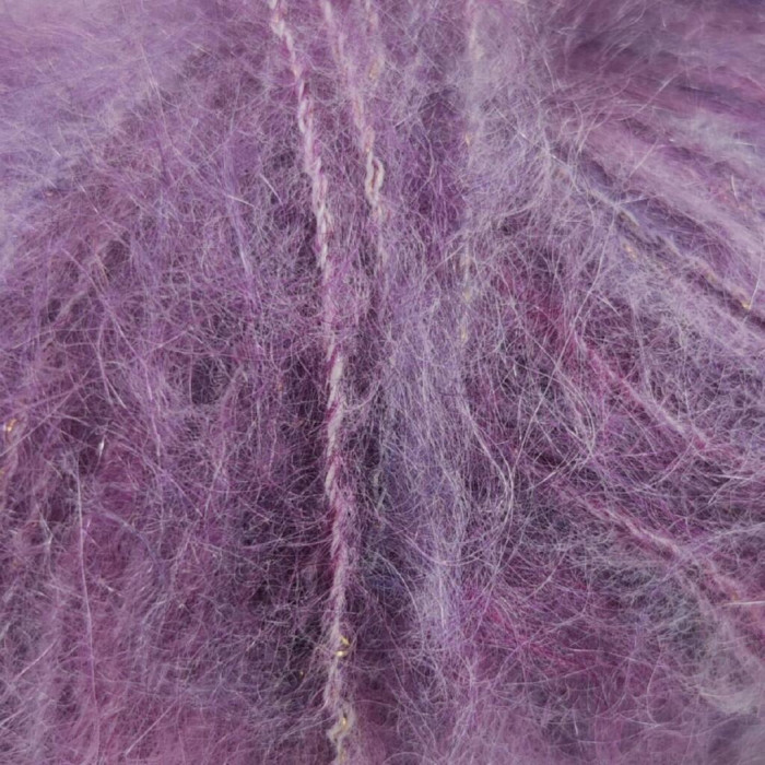 893 Пряжа Mondial Mohair Color, 50г - 150м, темно-бузковий, 49% кід мохер, 49% мікрофібра PC, 2% PL люрекс