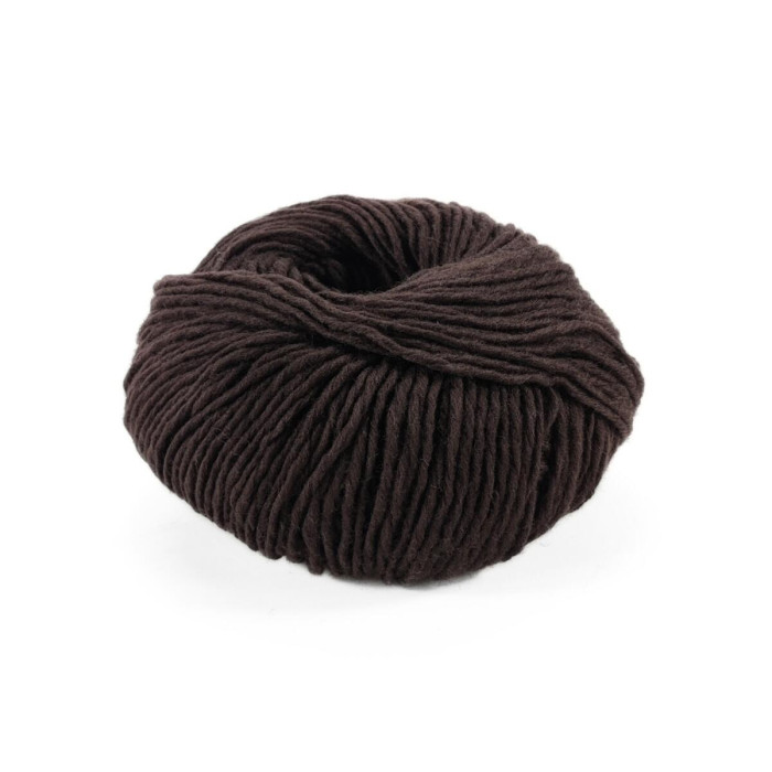 9 Пряжа Laines du Nord Soft Carded Merino, 25г - 90м, шоколад, 100% вовна