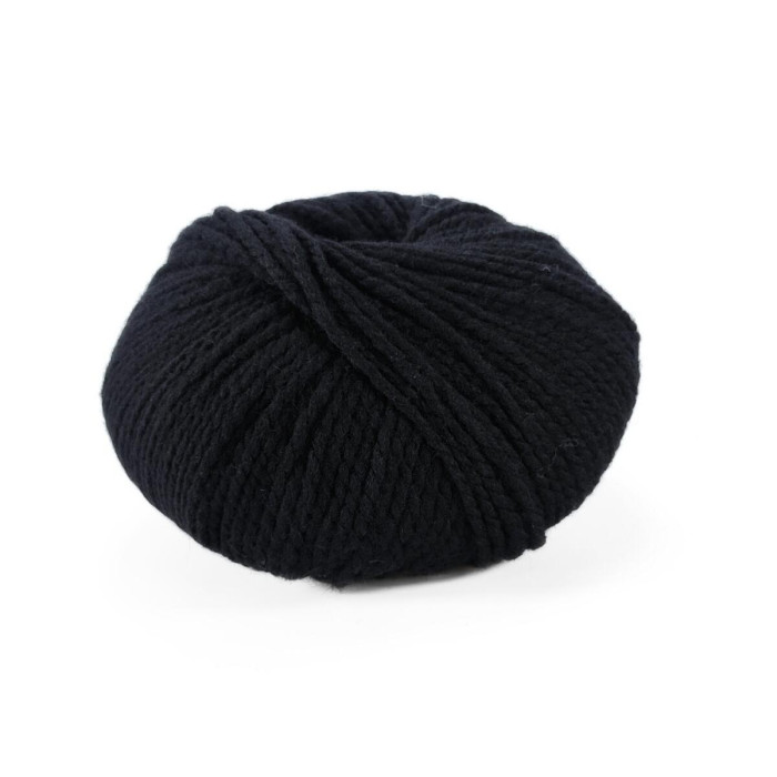 9 Пряжа Laines du Nord Vasto, 50г - 125м, чорний, 100% меринос