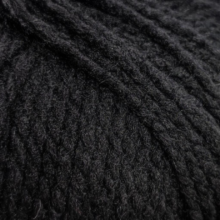 9 Пряжа Laines du Nord Vasto, 50г - 125м, чорний, 100% меринос
