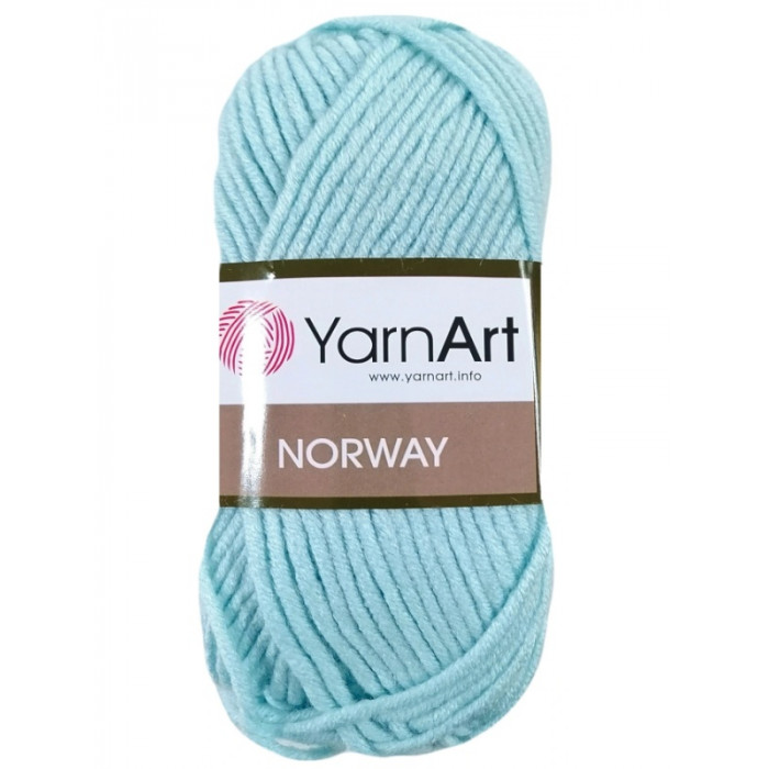 9 Пряжа Norway 100гр - 105м (Блакитний) YarnArt(Знятий з виробництва)