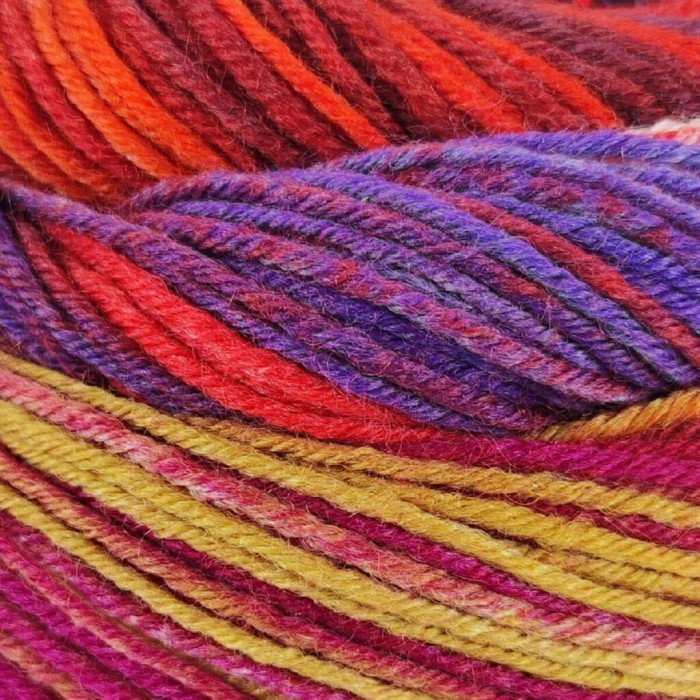 9 Пряжа шкарпеткова Laines du Nord Paint Sock 6 PLY,150г - 400м, різнокольоровий, 75% вовна, 25% нейлон