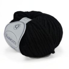 901 Пряжа Campolmi Filati Mammouth, 200г - 60м, чорний, 80% вовна, 20 нейлон