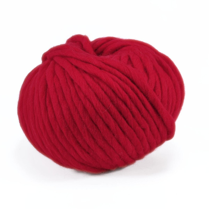 902 Пряжа Campolmi Filati Mammouth, 200г - 60м, червоний, 80% вовна, 20 нейлон