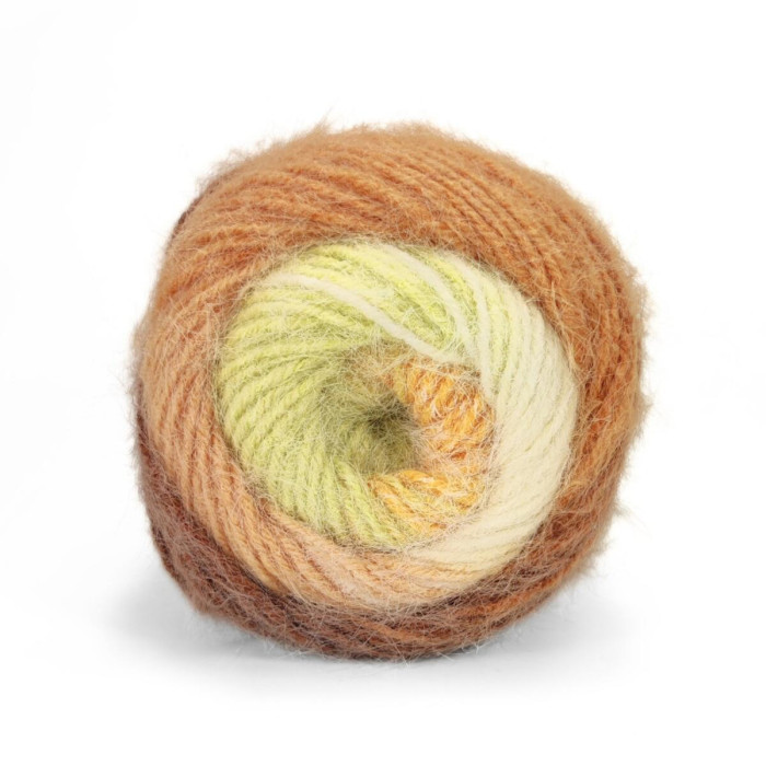 902 Пряжа Mondial York, 100г - 190м, мультіколор, 40% вовна, 40% мікрофібра PL, 20% мікрофібра РА