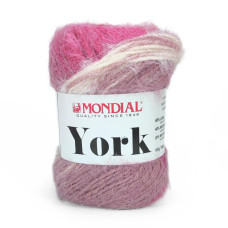 904 Пряжа Mondial York, 100г - 190м, мультіколор, 40% вовна, 40% мікрофібра PL, 20% мікрофібра РА